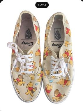 Vans x Winnie the Pooh Beige Canvas Sneakers